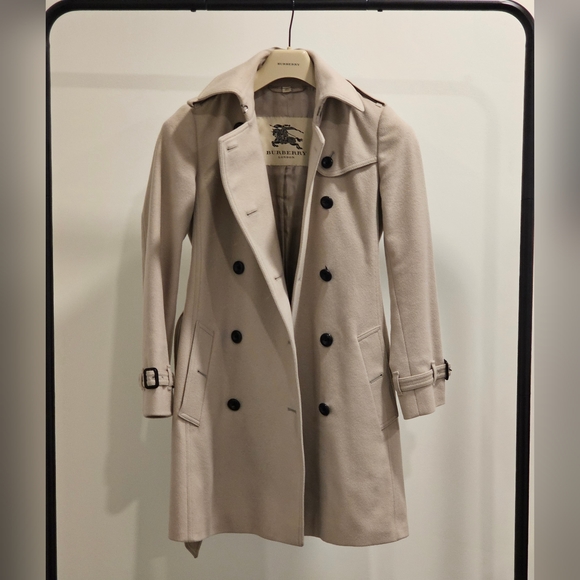 Burberry Wool & Cashmere Trench Coat